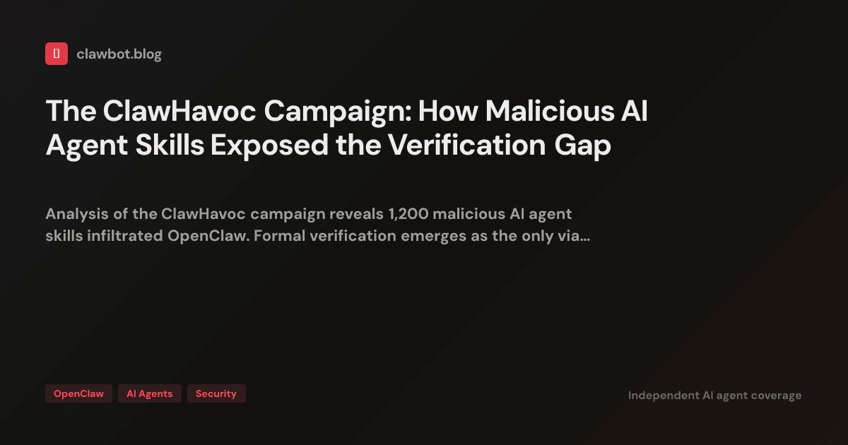 The ClawHavoc Campaign: How Malicious AI Agent Skills Exposed the ...